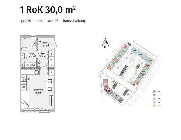 Lgh 325 - 1rok - 30,0m² - Foto 1