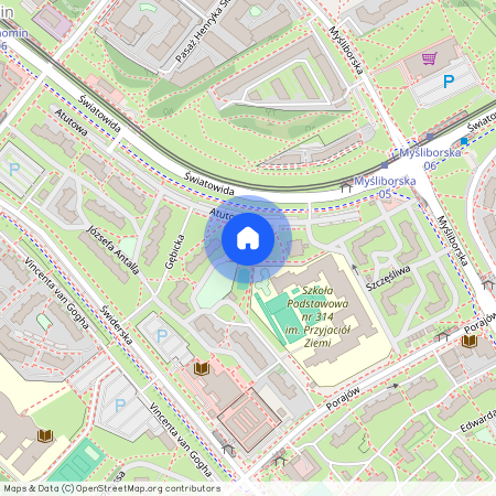 ul. Atutowa, Tarchomin, Białołęka, Warszawa, mazowieckie