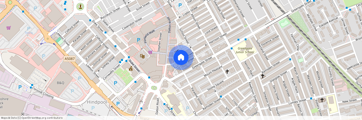 Harrison Street, Barrow-in-Furness, Cumbria, LA14