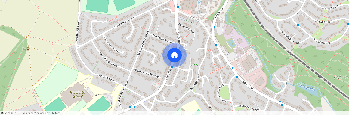 Long Row, Horsforth, Leeds, West Yorkshire, UK, LS18