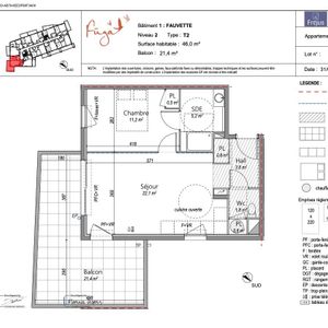 Appartement 2 Pièces 46 m² - Photo 2