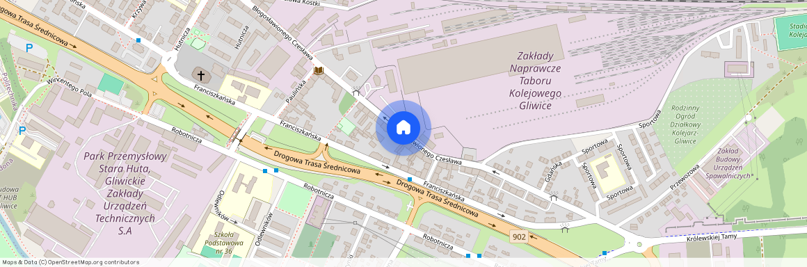 ul. bł. Czesława, Baildona, Gliwice, śląskie