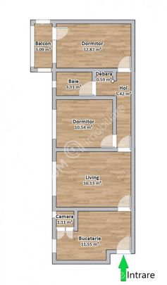 Apartament cu 3 camere si balcon in zona Rahovei din Sibiu - Photo 1