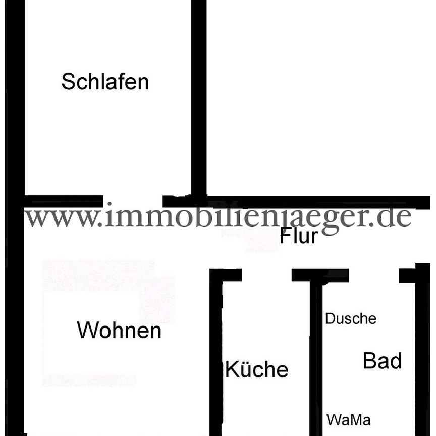 Alt Garstedt - Beim Alten Rathaus - gepflege Dachwohnung mit Küchenzeile, Laminat, Duschbad, 3.OG - Foto 1