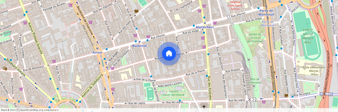 Rue des Grands Champs, Francja, Paris