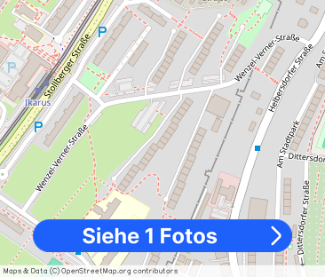 Top-Aussicht vom Südbalkon Richtung Stadtpark + Einbauküche inklusive! - Foto 1