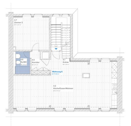 2 Zimmer, 75 m², 5. Stock - Photo 4