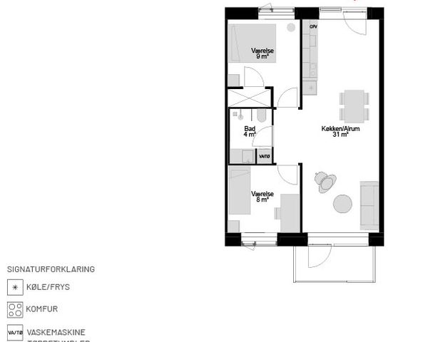 Godsbanen 107, 2. lejl. 4, Aalborg - Photo 1