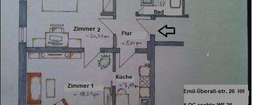 Ruhige 2-R-Whg im gemütlichen Hinterhaus EBK mögl. - Foto 1