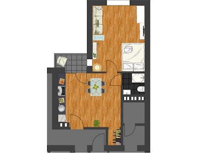 Kleines möbliertes Apartment im angesagten Agnesviertel - Foto 1