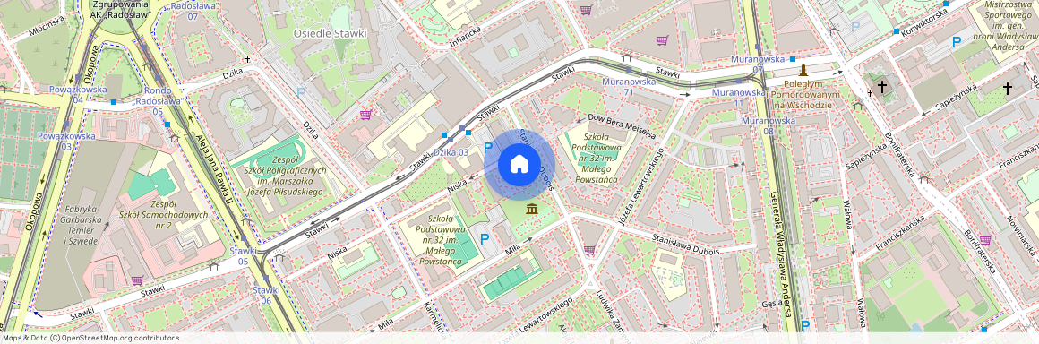 ul. Stanisława Dubois, Muranów, Śródmieście, Warszawa, mazowieckie