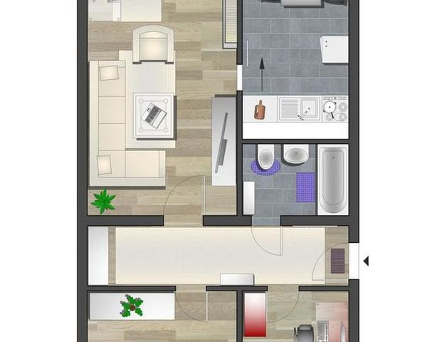 3-Raum-Wohnung nahe Vita-Center - Foto 1