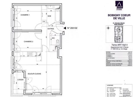 location Appartement T3 DE 61.5m² À BOBIGNY - Photo 5