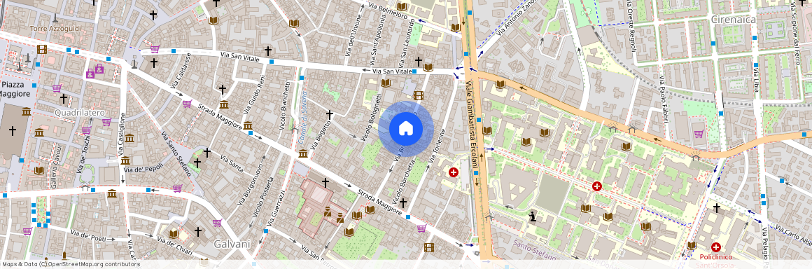 Via Broccaindosso, Bologna, Emilia-Romagna 40125