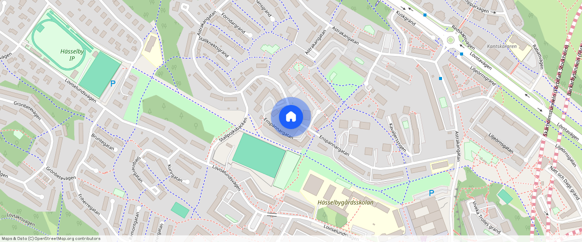 Enspännargatan **, Gård