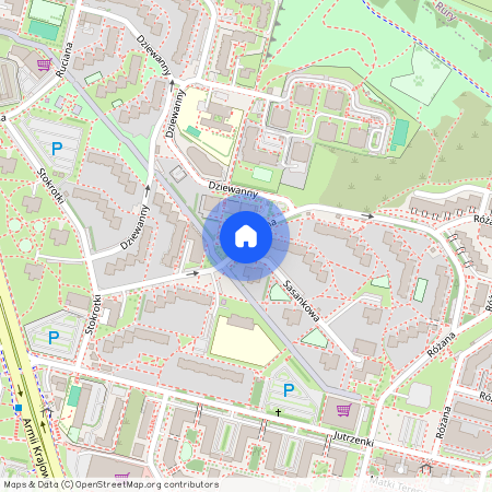 ul. Różana, Czuby Północne, Lublin, lubelskie