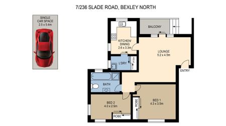 Bright & Spacious 2-Bedroom Apartment in a Convenient Bexley North Location - Photo 5