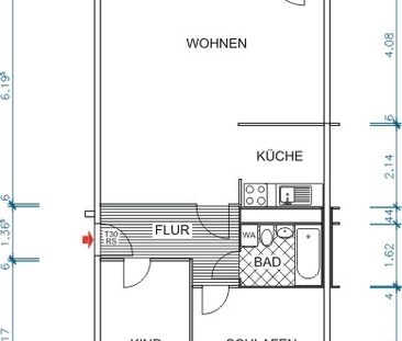 3-Zimmer-Wohnung mit Einbauküche - Photo 4