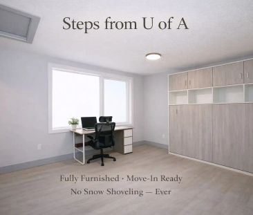 Ensuite Suite – Walk to U of A| Furnished| Ensuite Bathroom| No Sno... - Photo 1