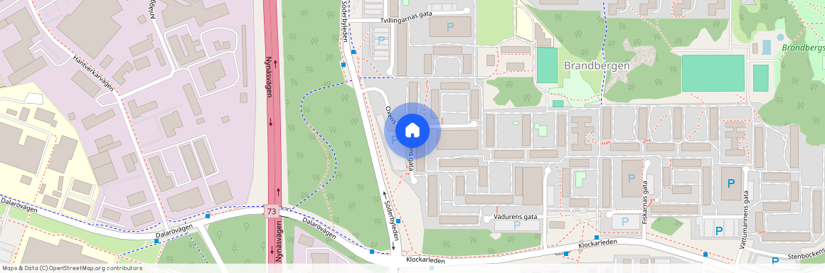 Oxens gata, Brandbergen