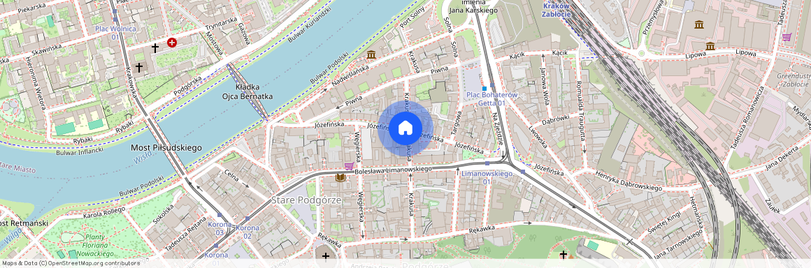 ul. Krakusa, Stare Podgórze, Podgórze, Kraków, małopolskie