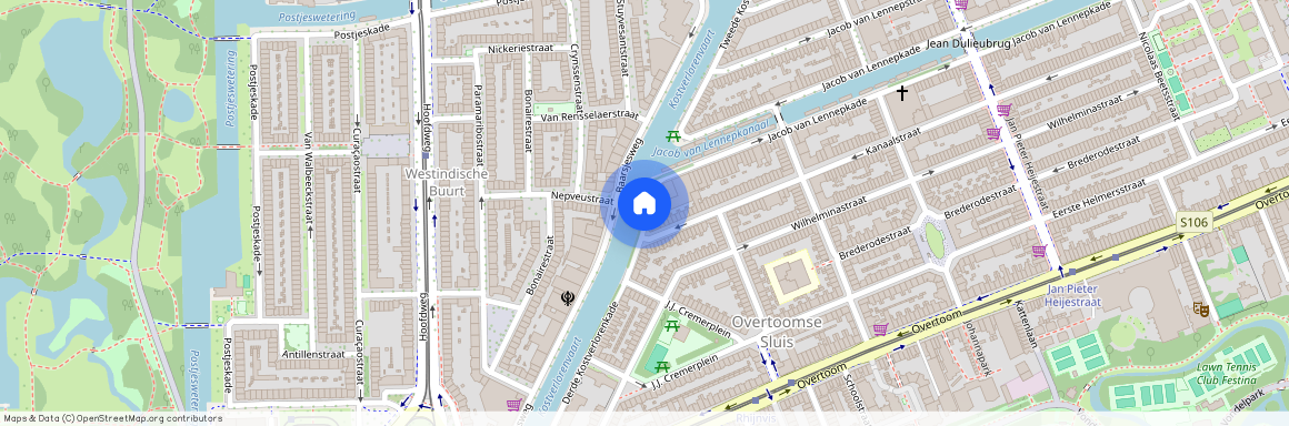 Overtoomse Sluis, 1054 TN, Derde Kostverlorenkade, Amsterdam