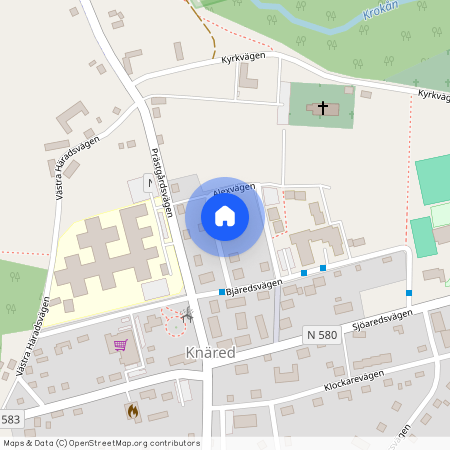 Alex väg 8 B, Knäred