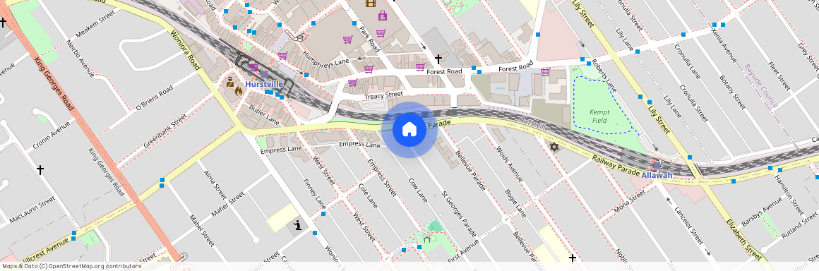 Railway Pde Cnr St Georges Pde. 542, NSW 2220, Hurstville