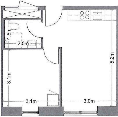 2-værelses studiebolig (Type A) - Foto 4