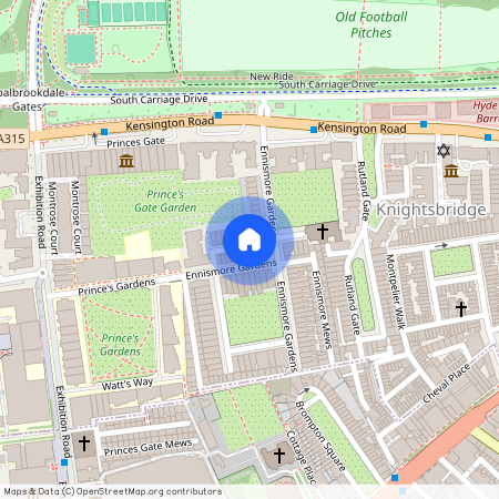 Kingston House South, Ennismore Gardens, Knightsbridge, London, SW7