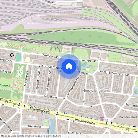 Nieuw Engeland, Th. a. Kempisplantsoen en omgeving, 3532 CZ, Louis Couperusstraat, Utrecht