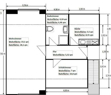 2 Zimmer DG-Wohnung in ruhiger Wohnlage in Fahrenkrug - Photo 1