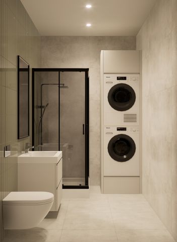 2.5 neuf de qualité supérieure, douche, balcon, cuisine avec îlot - Foto 2