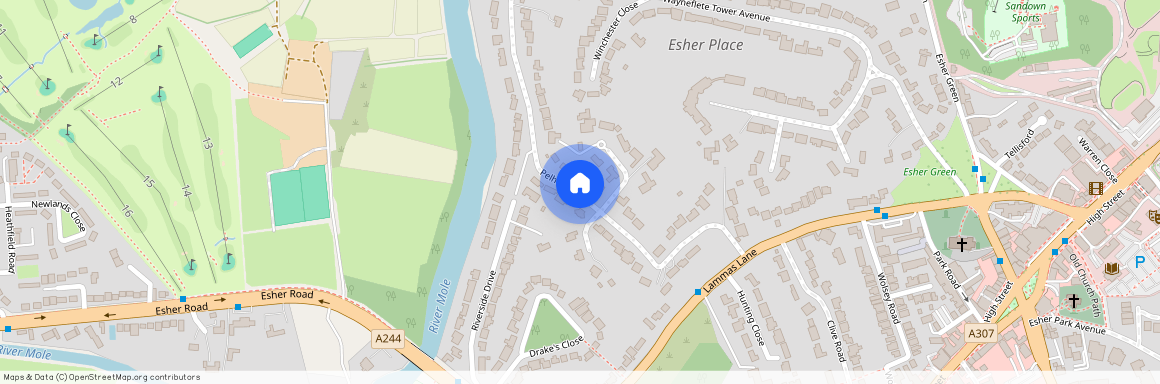 Esher, Pelhams Walk, KT10 8QD, Surrey