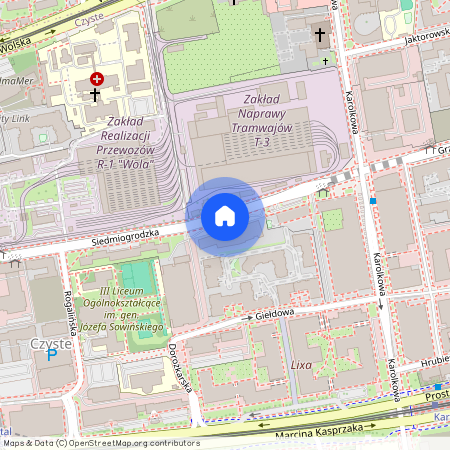 ul. Siedmiogrodzka 3, Czyste, Wola, Warszawa, mazowieckie