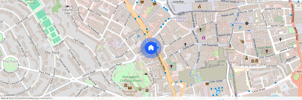 Maid Marian House - Classic Double Studio at Nottingham, Flat M1, Maid Marian House, 56, Hounds Gate NG1