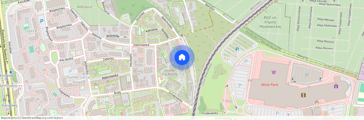 ul. Zaborowska 1c, Górce, Bemowo, Warszawa, mazowieckie