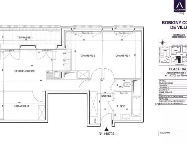 location Appartement T4 DE 71.4m² À BOBIGNY - Photo 1