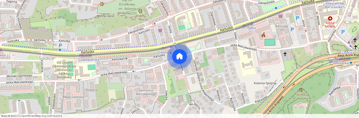 ul. Ciasna, Siedlce, Gdańsk, pomorskie