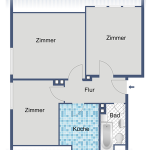 3-Zimmer-Dachgeschosswohnung in Schwalmstadt-Ziegenhain - Foto 3