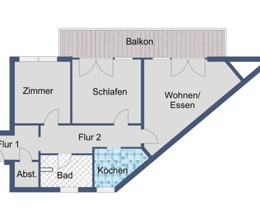 Geräumige 3-Zimmer-Wohnung mit Wohnkomfort - Foto 1