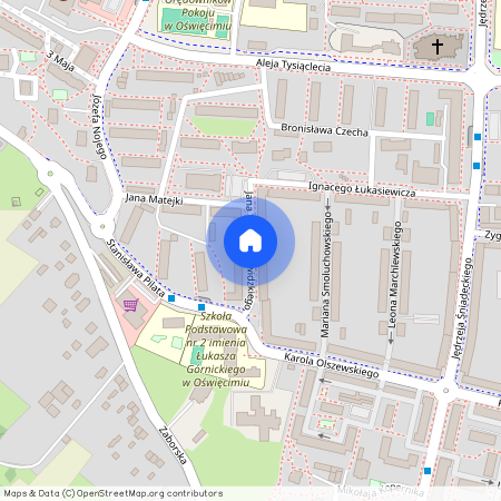 ul. Jana Wiktora Zawidzkiego, Oświęcim, oświęcimski, małopolskie