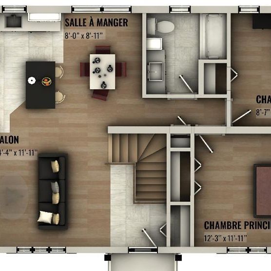 À louer – Superbe 4 ½ neuf au sous-sol à Saint-Donat - Photo 1