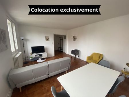 Chambre meublé -Appartement meublé de type 5 pour COLOCATION - Photo 5