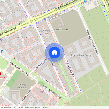 Herbu Korczak 4, Błonia Wilanowskie, Wilanów, Warszawa, mazowieckie