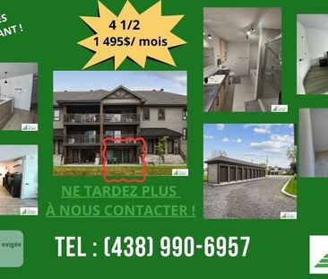 Logement 4 1/2 à louer (IMMÉDIATEMENT) - Photo 1