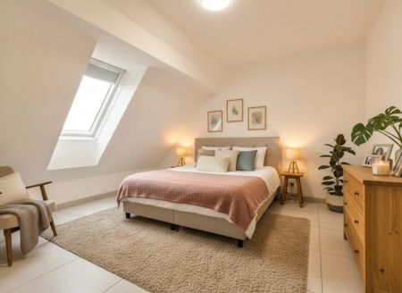 Traumhafte Dachgeschosswohnung – Erstbezug in hochwertig gebautem Wohnhaus - Klimaanlage - Moderne Küche - Gemeinschaftsgarten - Photo 3