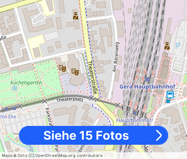 mit Süd-West-Balkon: 2 Raum Wohnung in Gera-Untermhaus! Nähe Theate... - Foto 1