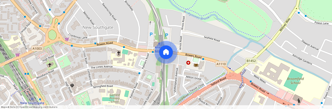 Arnos Rd, Arnos Grove, London N11 1AP, UK