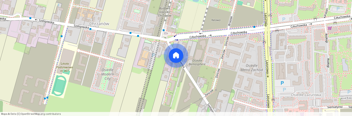 ul. Szeligowska, Chrzanów, Bemowo, Warszawa, mazowieckie